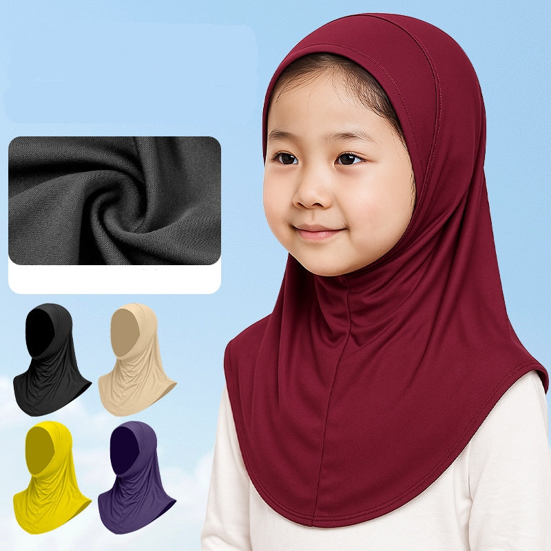 GT001  Sunshade thin ice silk children's hood cap