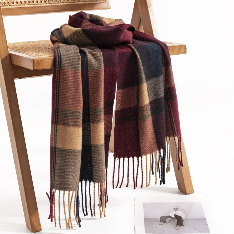 FH23-5438 lattice winter scarf