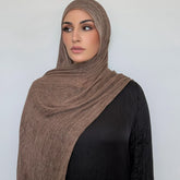 FGYZ  Textured Rayon Hijab, Dirty Dye Crinkled Scarf