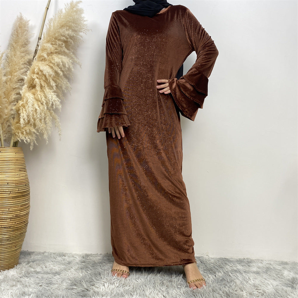 6201 fashion muslim abaya dress