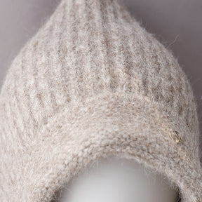 QD5-124  Fall Winter Thickened Faux Cashmere Hijab Cap