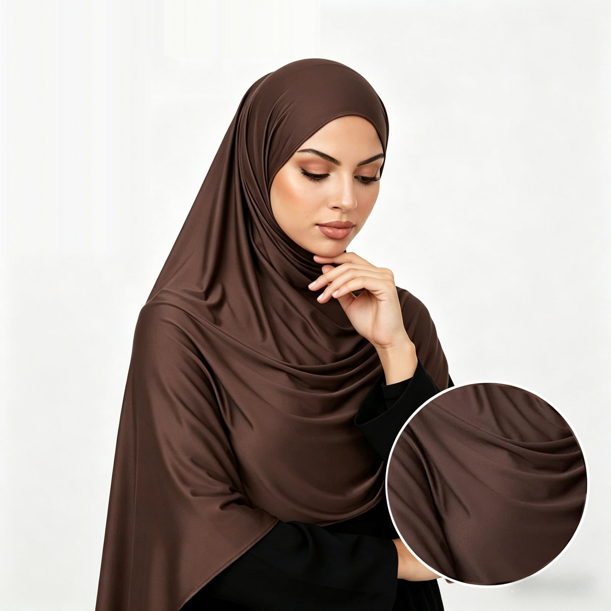 HY011 Plain Liquid Jersey Hijab