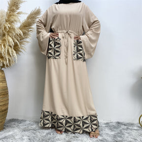 6402 fashion muslim abaya dress