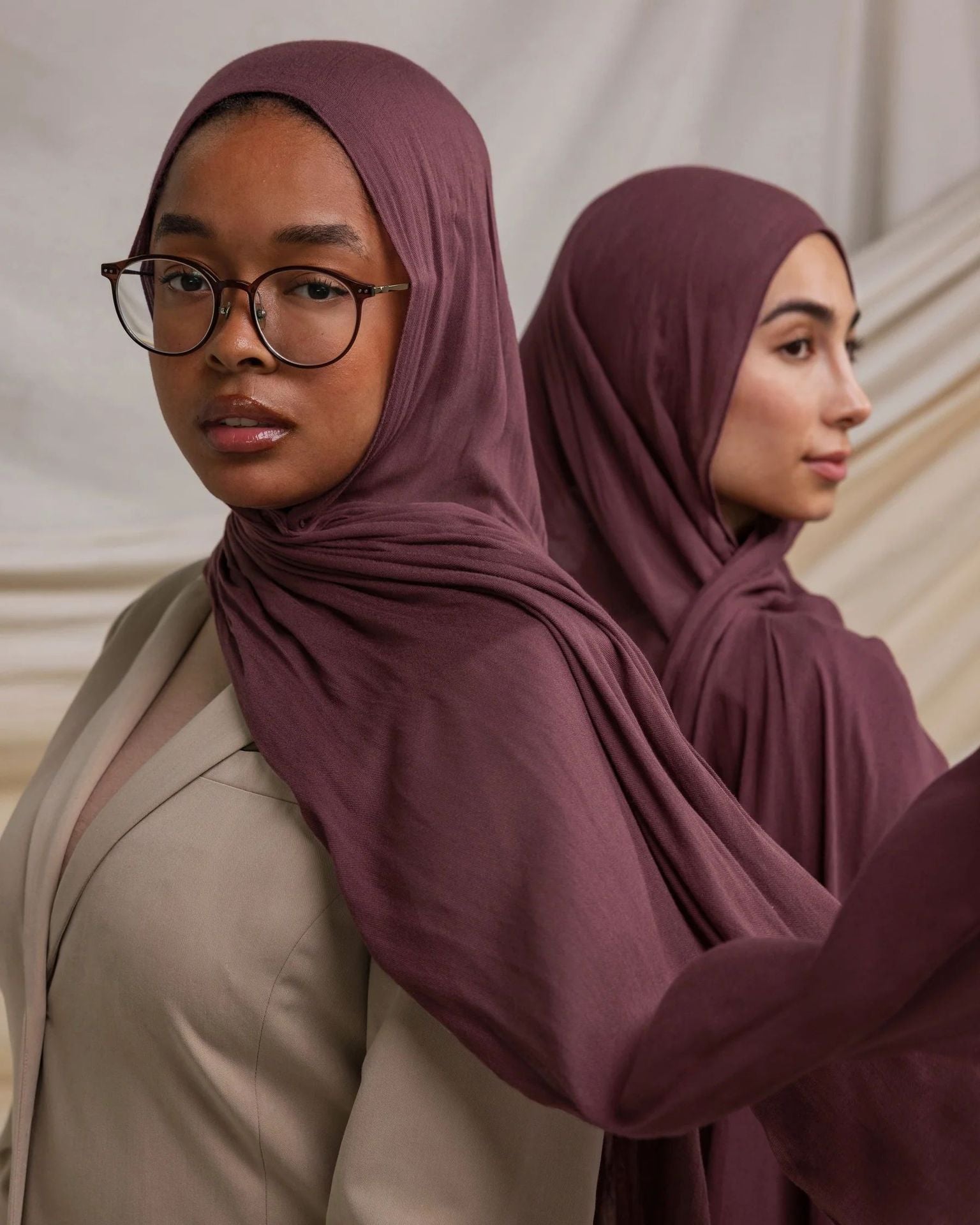WJ002  30S Modal Breathable Plain Single Stitch Hijab