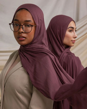 WJ002  30S Modal Breathable Plain Single Stitch Hijab
