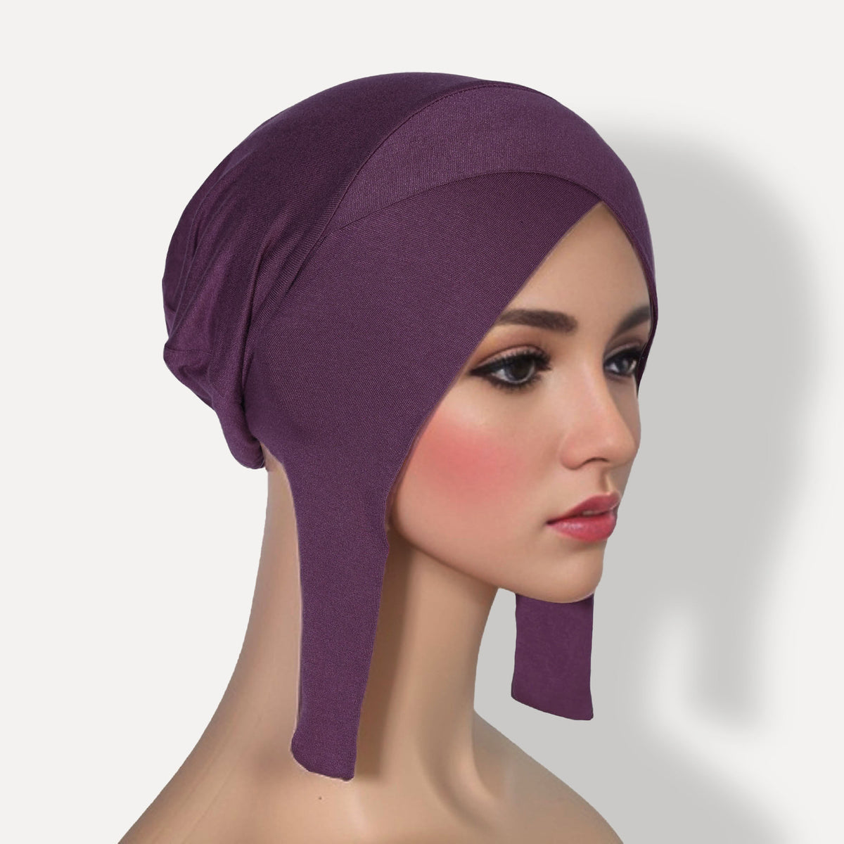 ORU-01  Solid color modal new style base cap no pilling  plain hijab  instant hijab