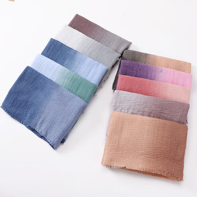 MSL224 gradient color hijab scarf