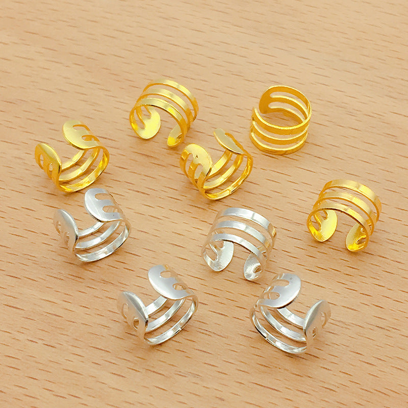 TX001  Hijab Decorative Iron C Hair Extension Ring