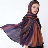 SS010 Breathable Sun-Protective Modal Tie-Dye Crinkled Hijab