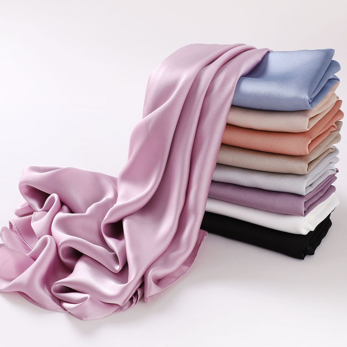 W-0007 plain chiffon hijab scarf