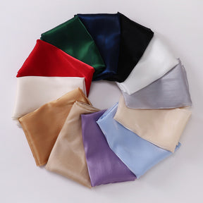 OGS01  Plain Glossy Organza Silky-Look Hijab