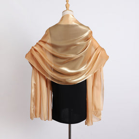 OGS01  Plain Glossy Organza Silky-Look Hijab