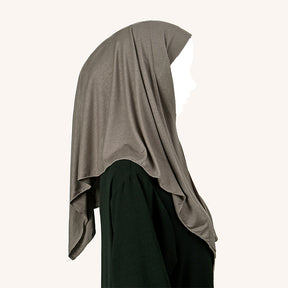 SW021   Plain Mercerized Cotton Instant Hijab