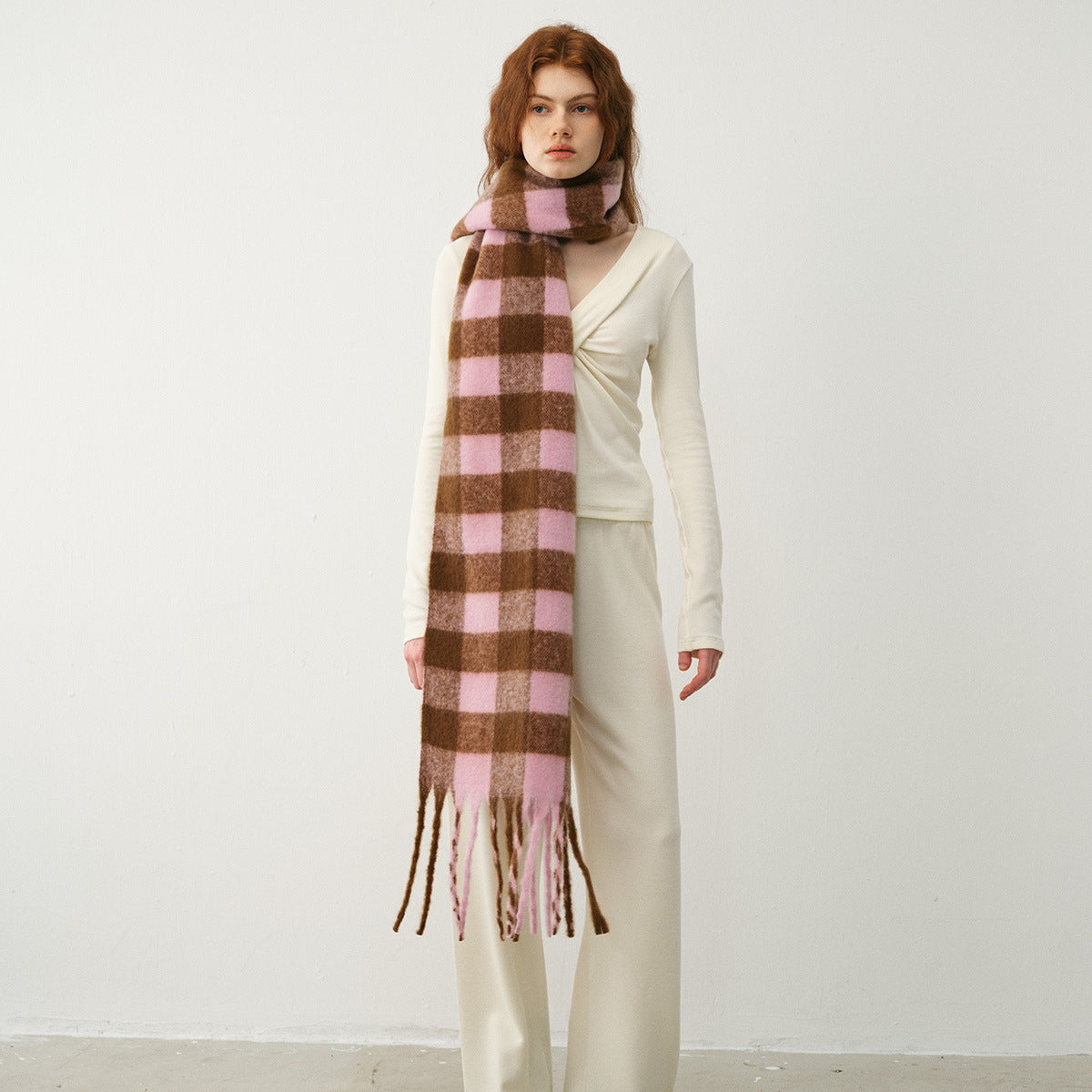 TLQHZZ-110 plaid winter scarf