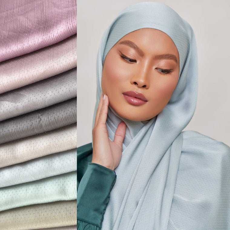 WJA35  Wrinkled scarf, crepe chiffon, plain shawl, silk scarf, headscarf,plain hijab