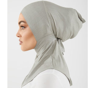 HM068 Muslim new shawl pullover hat solid color headscarf