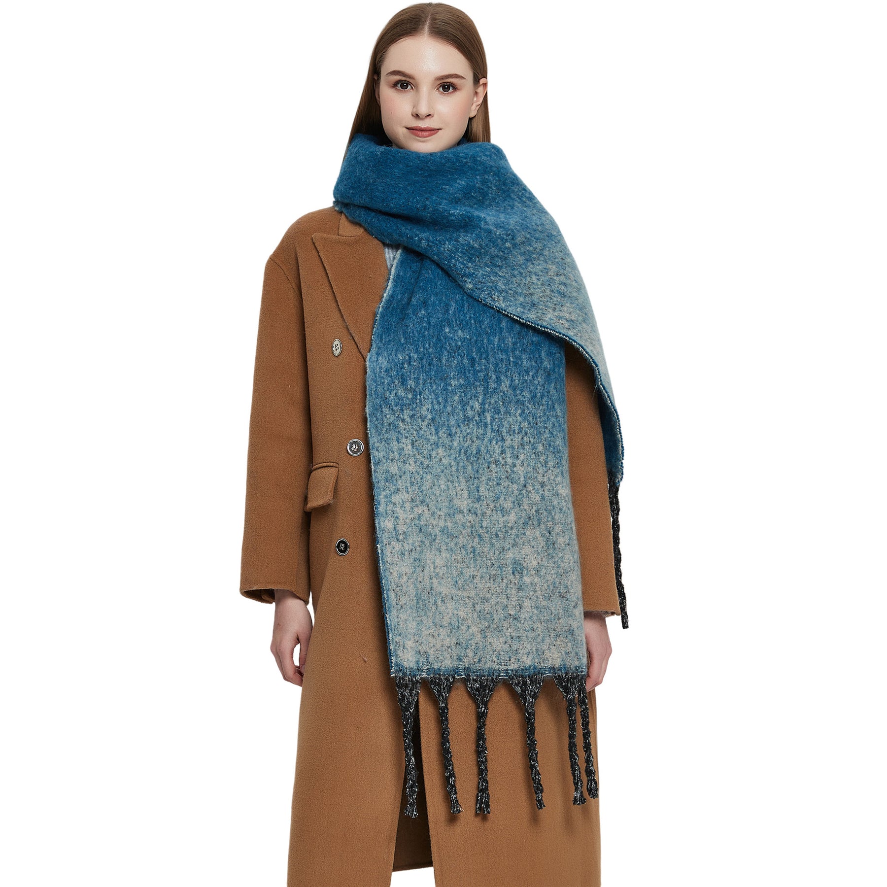 JH-TH27 gradient color winter scarf