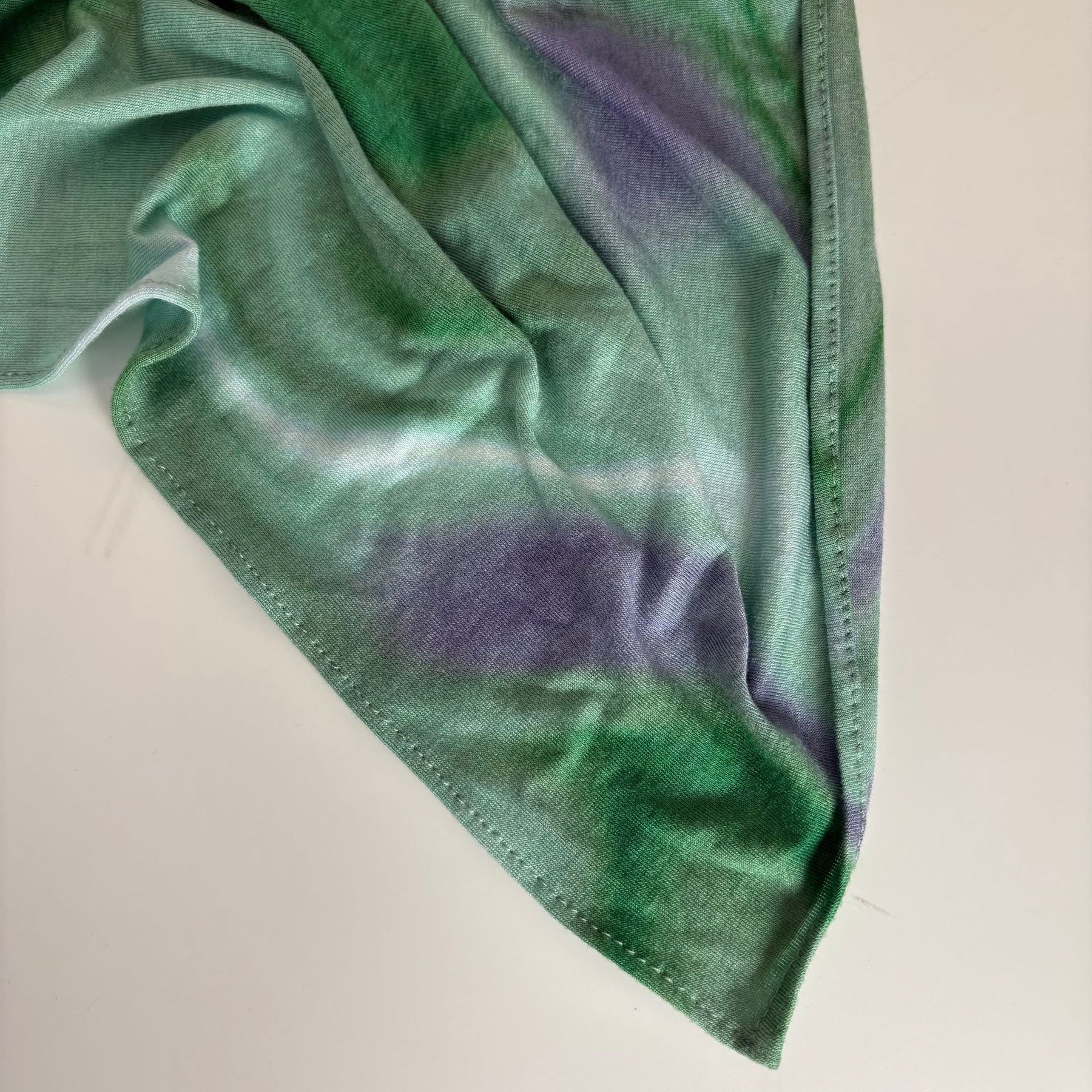 JB099  Mercerized Cotton Double Sided Watercolor Marble Print Long Hijab