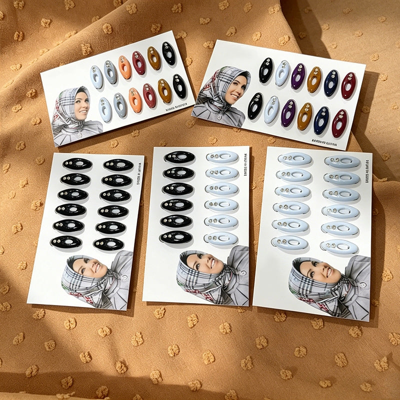 SJG001  Silk Hijab Fixing Clip Mini Brooch Pin