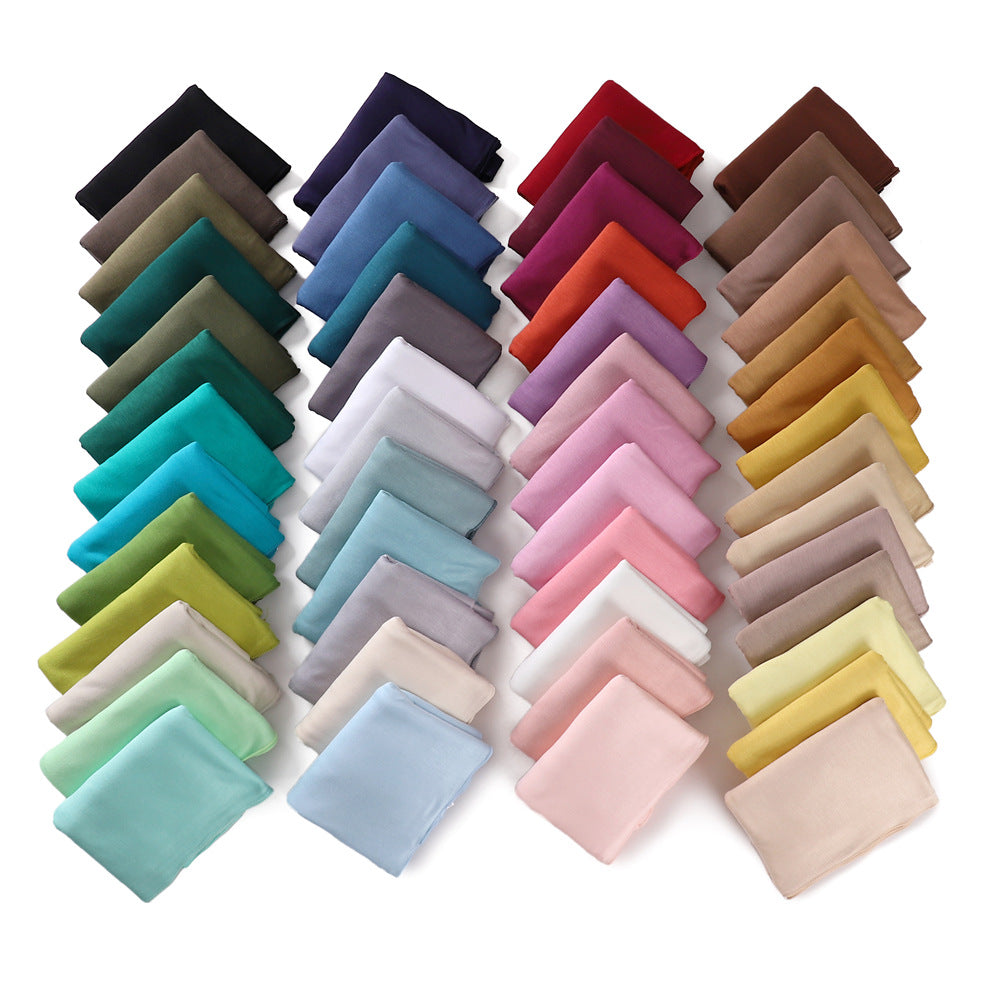 YZ101  Small-Size Plain Mercerized Cotton Jersey Hijab