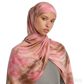 JBMY010  Printed Liquid Jersey Hijab