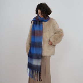 TLQHZZ-096 Color plaid winter scarf