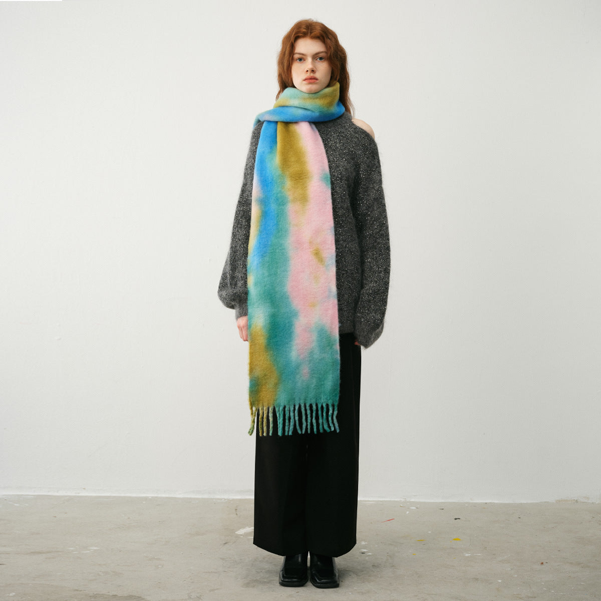 TLQHZZ-106 tie-dye winter scarf