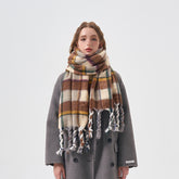 2023-08-31 Plaid stripe winter scarf