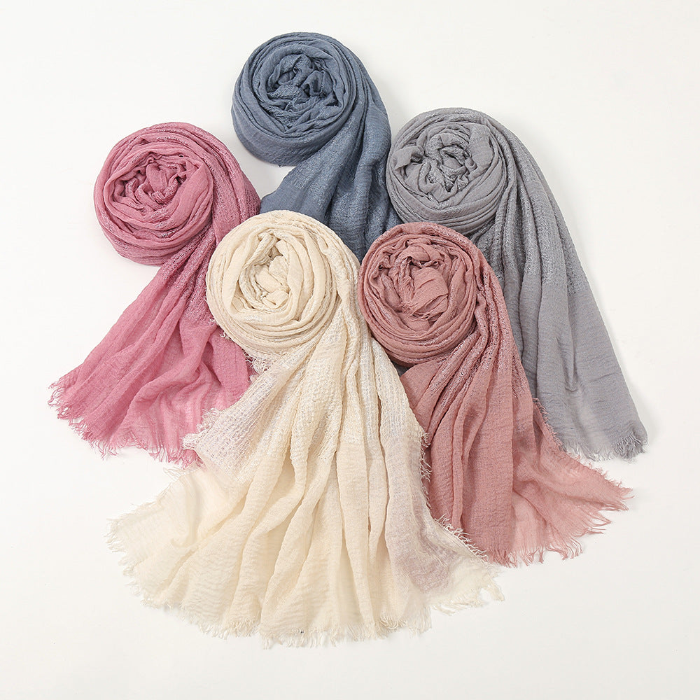 VS549 wrinkle plain Bubble hijab