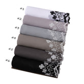 YZ339  Plain Embroidered Ends Shimmer Chiffon Hijab