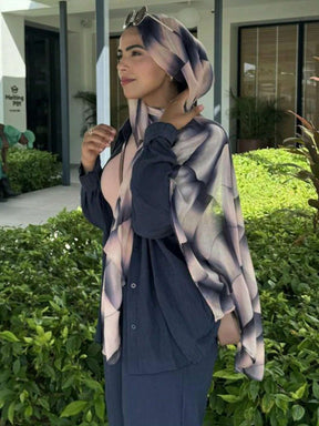 MYM28 Modal Rendering Style Women's Printed Scarf/hijab