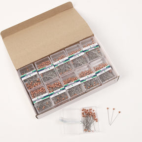 BZ119  Stainless Steel Electroplated Round Bead Fixing Pin - MOQ：20