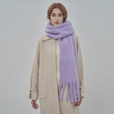 TLQHZZ-075 plain thick winter scarf