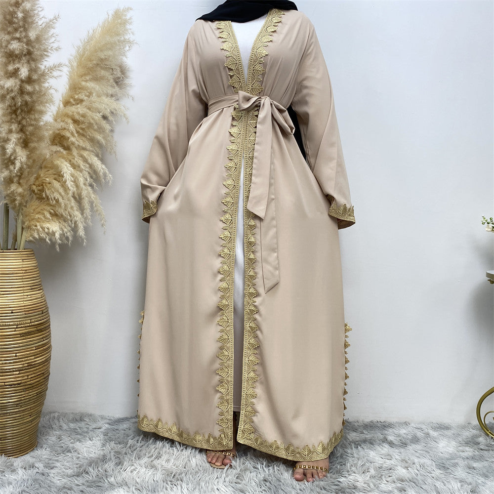 1893 embroidery muslim abaya dress