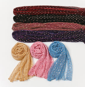 VS282 plain Slide filament sequin hijab scarf