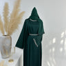 dark green+Inner wear + two crystal chains + color matching hijab
