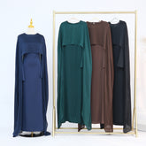 LR860+LR920  Slim waist elegant abaya two-piece suit