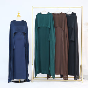 LR860+LR920  Slim waist elegant abaya two-piece suit