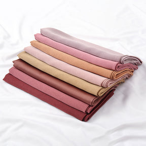 YW218 125*125 plain satin kerchief hijab