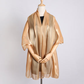 OGS01  Plain Glossy Organza Silky-Look Hijab