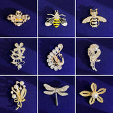 xz8029-37 High-end Niche Suit Brooch Hijab/tudung Pins Hijab Pins