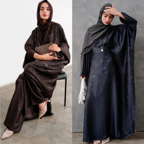 LRDB005   （abaya+hijab)Fashion jacquard dress