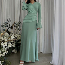 DM143  Plain Smart Casual Polyester Occasion Dress
