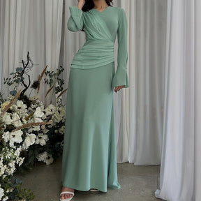 DM143  Plain Smart Casual Polyester Occasion Dress