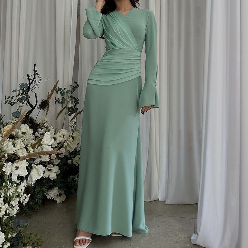 DM143  Plain Smart Casual Polyester Occasion Dress