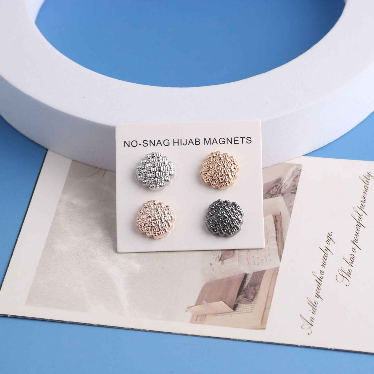 638065782120  Pearlescent Metal Shell Button - MOQ:12