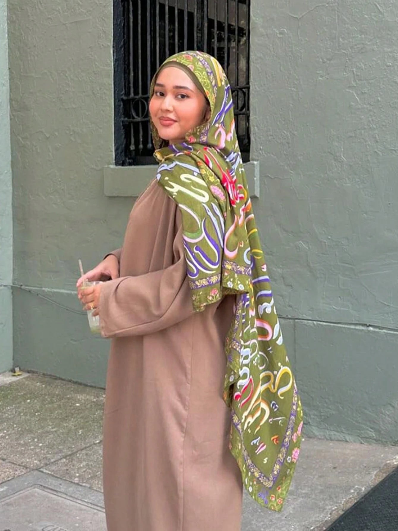 MYM05 Modal camouflage print hijab