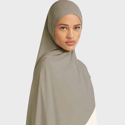 HY011  Refreshing and lightweight, delicate yet non-transparent, with a subtle shine Premium Liquid Jersey Scarf