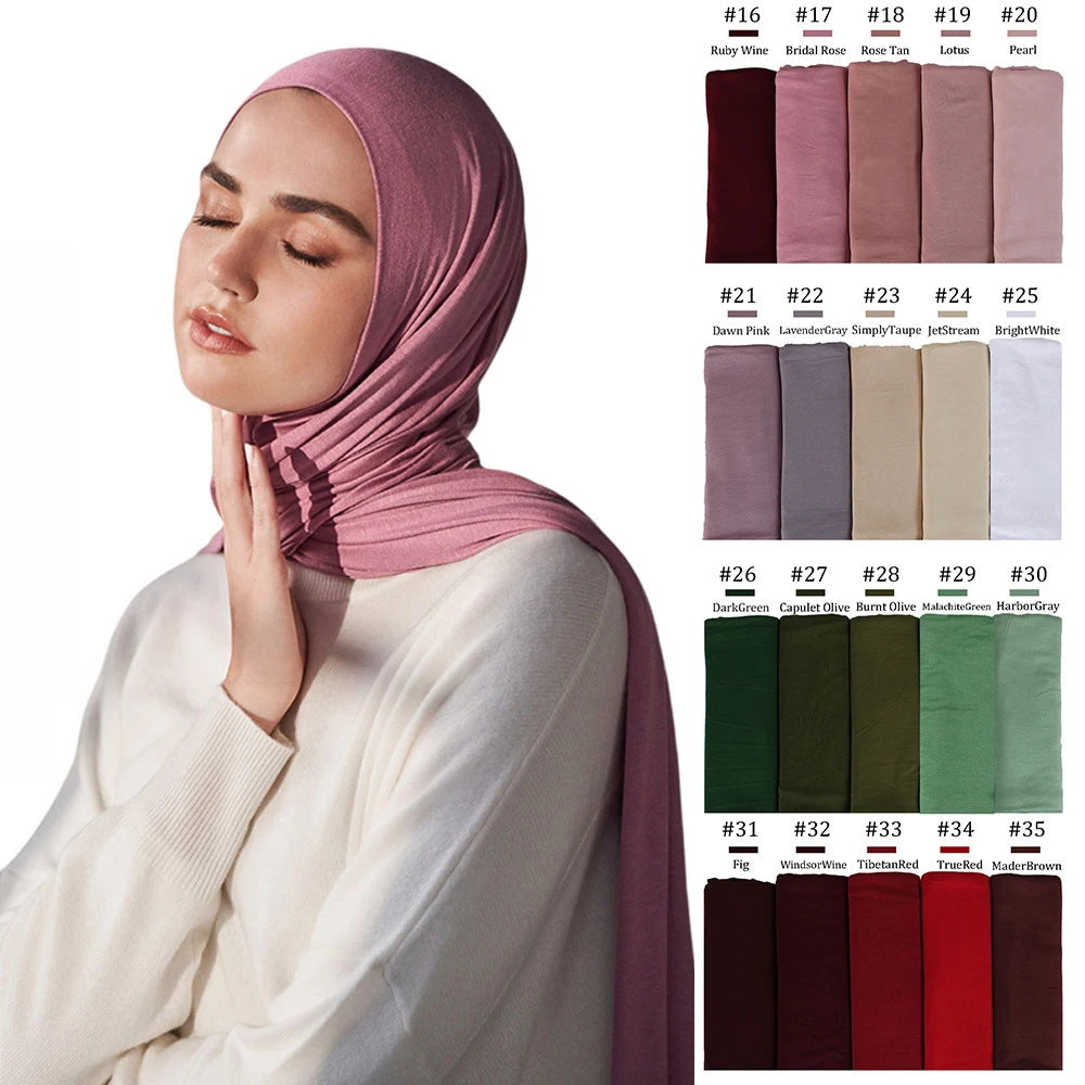 FD002  Modal mercerized cotton hijab