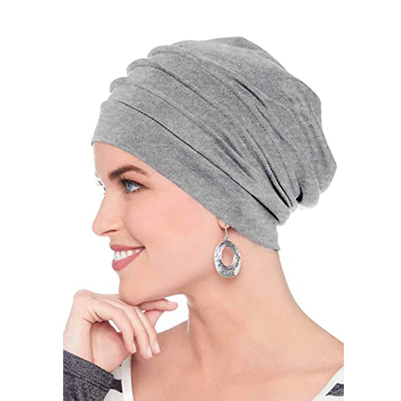 M05 plain hijab turban hat